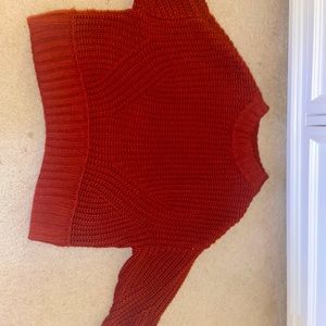 Small burnt orange knitted sweater
